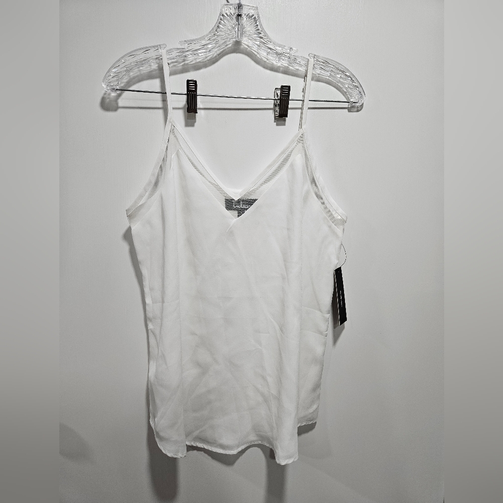 Lulu’s Sweet Fling White Mesh Tank Top – NWT size small